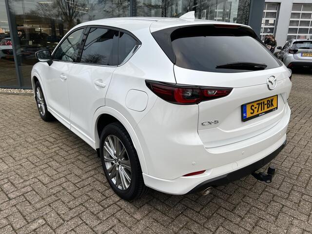 Mazda CX-5 2.5 SkyActiv-G 194 Signature AUTOMAAT | TREKHAAK | 2000kg TREKGEWICHT | 360CAMERA | EL.A.KLEP | LEDER | Bose AUDIO | DUURSTE UITVOERING | NED.AUTO | ALTIJD DEALER ONDERHOUDEN |