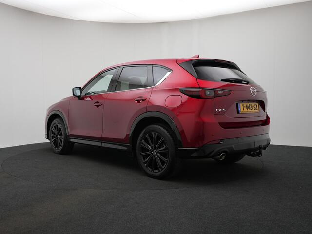 Mazda CX-5 2.0 e-SkyActiv-G Homura automaat met Black Comfort Pack, wegklapbare trekhaak en all-weather banden : dealer onderhouden
