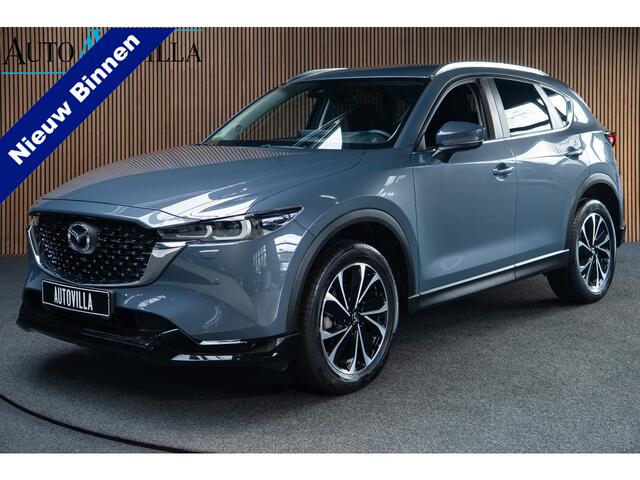 Mazda CX-5 2.0 e-SkyActiv-G M Hybrid 165 HUD Navi 360 ° PDC Stuur- & stoelverwarming Elektr. bedienbare achterklep Climate C. Cruise C. LM velgen Splinternieuw!