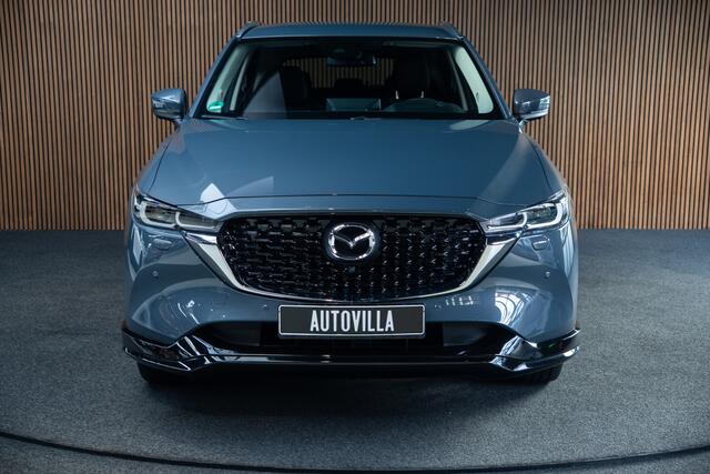 Mazda CX-5 2.0 e-SkyActiv-G M Hybrid 165 HUD Navi 360 ° PDC Stuur- & stoelverwarming Elektr. bedienbare achterklep Climate C. Cruise C. LM velgen Splinternieuw!