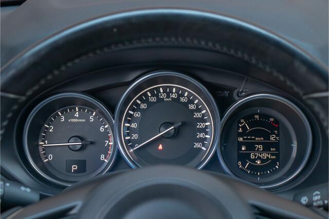 Mazda CX-5 2.0 SkyActiv-G Skylease GT, 67.000km NAP, Leder, Bose, Trekhaak, Memory, Navigatie, Keyless, Stoel & Stuurverwarming.