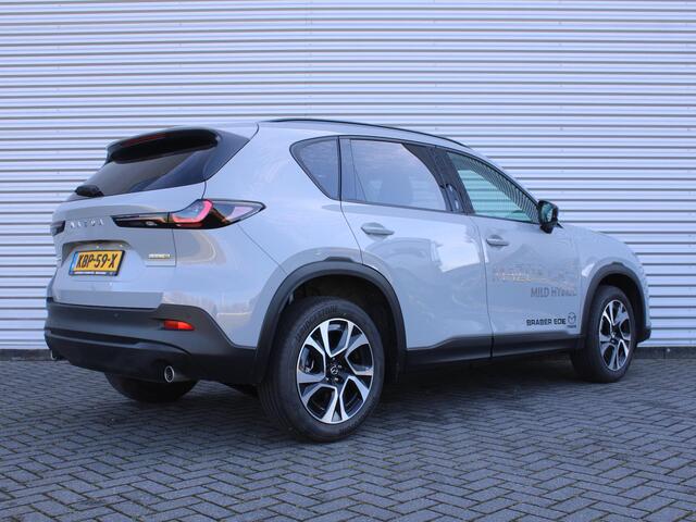 Mazda CX-5 2.5 E-SKYACTIV G 141 M HYBRID Exclusive-Line | Stuur-/stoelverwarming v+a | 360 Camera | HUD | Leer | Elek. stoelverstelling | Dodehoek detectie | LED |