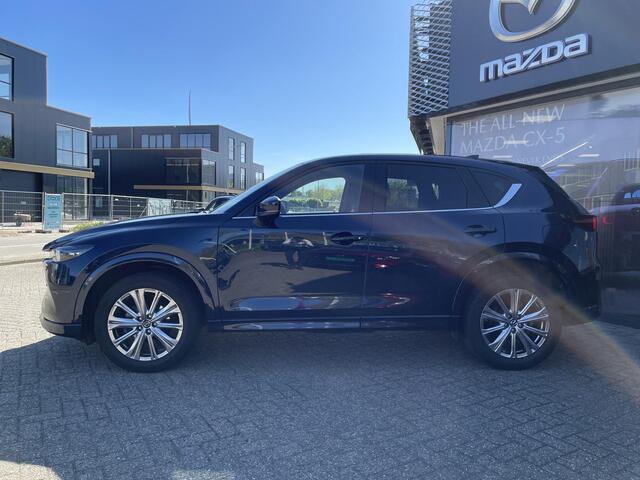 Mazda CX-5 2.0 e-SkyActiv-G M Hybrid 165 Takumi , Automaat, Leder, Schuif-/Kanteldak, Bose, 360 Camera, Adap.Cruise, Stoel/Stuurverwarming, Apple Carplay, Android Auto, PDC, LKA, BSM