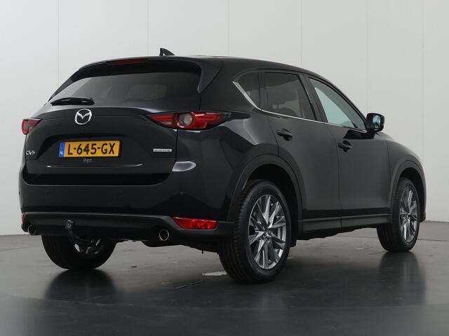 Mazda CX-5 2.0 SkyActiv-G 165 Luxury | Trekhaak | Lederen Bekleding | Ele.verstelbare stoelen | 360 Camera | Stoel/Stuurverwarming | Stoelkoeling | Adaptieve Cruise Control | HUD | Bose Audio | Ele. kofferdeksel |