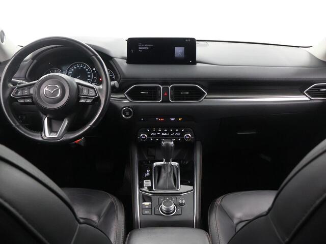 Mazda CX-5 2.0 SkyActiv-G 165 Luxury | Trekhaak | Lederen Bekleding | Ele.verstelbare stoelen | 360 Camera | Stoel/Stuurverwarming | Stoelkoeling | Adaptieve Cruise Control | HUD | Bose Audio | Ele. kofferdeksel |
