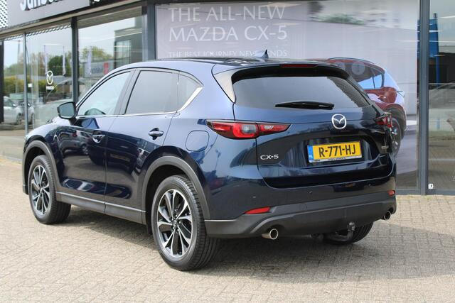Mazda CX-5 2.0 SkyActiv-G 165 Luxury , Trekhaak, Leder, Apple Carplay, 360 Camera, HUD, Bose, Adap. Cruise, Stuur/Stoel Verwarming, Stoelventilatie, BSM, LKA