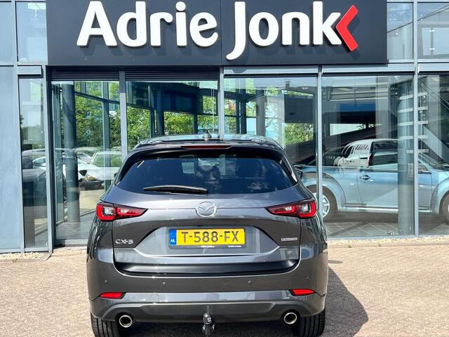 Mazda CX-5 2.0 e-SkyActiv-G M Hybrid 165 Takumi TREKHAAK | LEDER | Bose AUDIO | 360gr. CAMERA | El. A.KLEP | STOELVENTILATIE | STUUR- en STOEL VERWARMING | NED. AUTO | GARANTIE 6-2029 |