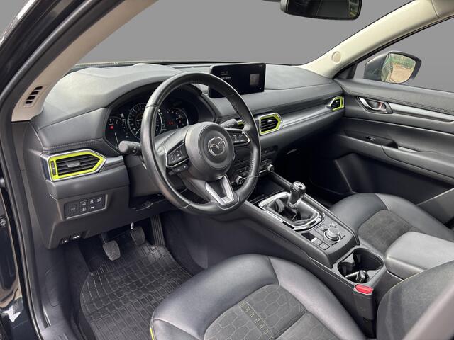 Mazda CX-5 2.0 e-SkyActiv-G M Hybrid 165 Newground , Trekhaak, Half Leder, 360 Camera, Cruise, Clima, Apple, Navi, LMV 19 Inch, Stuur/Stoelverwarming