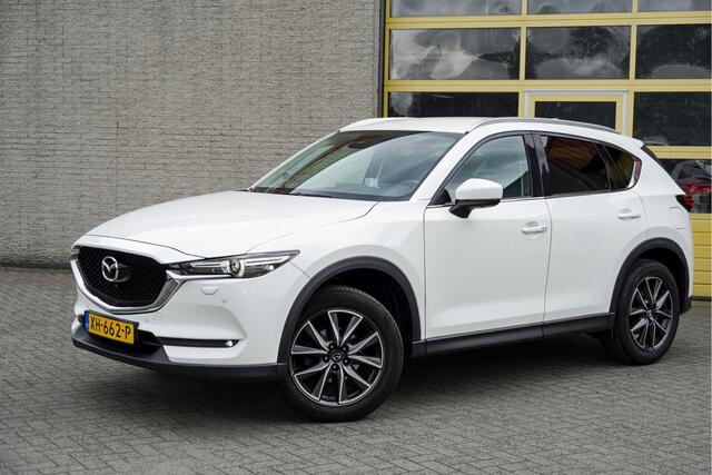 Mazda CX-5 2.0 SkyActiv-G 165PK! Automaat Skylease Luxury BJ2019 Lmv 19" | Led V+A | Pdc | Keyless entry | Elek. trekhaak | Elek. achterklep | 360° Camera | Navi | Head-up display | Bose | Cruise control | Verwarmd stuur | Verwarmde voorstoelen/achterbank