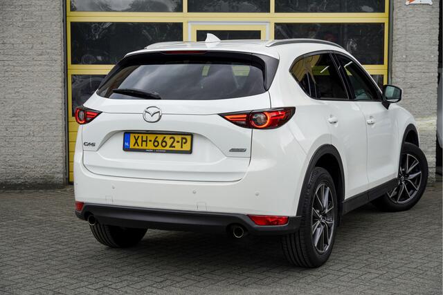 Mazda CX-5 2.0 SkyActiv-G 165PK! Automaat Skylease Luxury BJ2019 Lmv 19" | Led V+A | Pdc | Keyless entry | Elek. trekhaak | Elek. achterklep | 360° Camera | Navi | Head-up display | Bose | Cruise control | Verwarmd stuur | Verwarmde voorstoelen/achterbank
