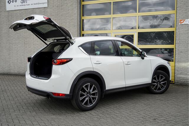 Mazda CX-5 2.0 SkyActiv-G 165PK! Automaat Skylease Luxury BJ2019 Lmv 19" | Led V+A | Pdc | Keyless entry | Elek. trekhaak | Elek. achterklep | 360° Camera | Navi | Head-up display | Bose | Cruise control | Verwarmd stuur | Verwarmde voorstoelen/achterbank