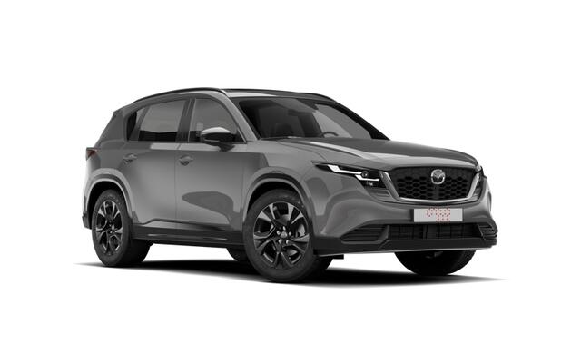 Mazda CX-5 Homura - Tan lederen interieur | 19-inch lichtmetalen velgen, Black | Alarmsysteem | Automatisch dimmende binnenspiegel met randloos design
