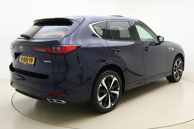 Mazda CX-60 2.5 e-SkyActiv PHEV Takumi 8-Traps Automaat | Panoramadak | Leer | 360 camera | Adaptive cruise | Navigatie | Stoel- stuurverwarming |Elektrische achterklep | Keyless | 20"LMV