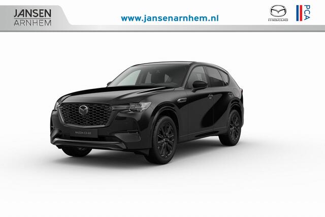 Mazda CX-60 Homura Plus | 12,3-inch TFT-kleurendisplay met bediening via centrale HMI Commander, touchscreen (voor Apple CarPlay / Android Auto(TM)) of voice control | 12,3-inch digitale meterset | 20-inch lichtmetalen velgen, Black