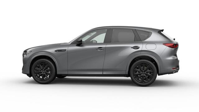 Mazda CX-60 Homura Business Edition | 12,3-inch TFT-kleurendisplay met bediening via centrale HMI Commander, touchscreen (voor Apple CarPlay / Android Auto(TM)) of voice control | 12,3-inch digitale meterset | 20-inch lichtmetalen velgen, Black