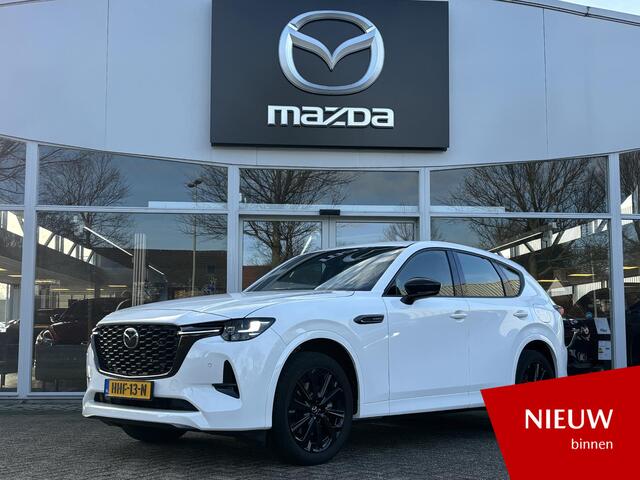 Mazda CX-60 2.5 e-SkyActiv PHEV Homura NL-Auto, 1e Eig.,Trekhaak, Navigatie, Apple Carplay / Android Auto,A. Rij-Camera, Cruise control ad. Leer, Head-up, Stoelverw.+ geheugen, Stuurverw.
