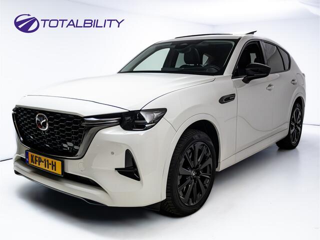 Mazda CX-60 2.5 e-SkyActiv PHEV Takumi | Panoramadak | Elec. trekhaak | Navigatie | 360 Camera | Elec. achterklep | Stoel- & stuurverw. | BOSE audio, Draadloze telefoonlader