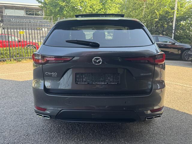 Mazda CX-60 2.5 e-SkyActiv PHEV Takumi FAB. GARANTIE TOT 13/10/2028 // SCHUIF-KANTELDAK // ELEK.KLEP // ADAPT. CRUISE // LEDER+GEHEUGEN STOELEN // STOELVERKOELING-VERWARMING //