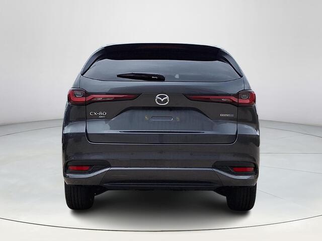 Mazda CX-80 2.5 e-SkyActiv PHEV Homura Business Edition 6p. | Tan interieur | Captain seats | Bose | Elektrische achterklep | 360 camera | Stoel koeling en verwarming | Navigatie | Adaptieve cruise control |