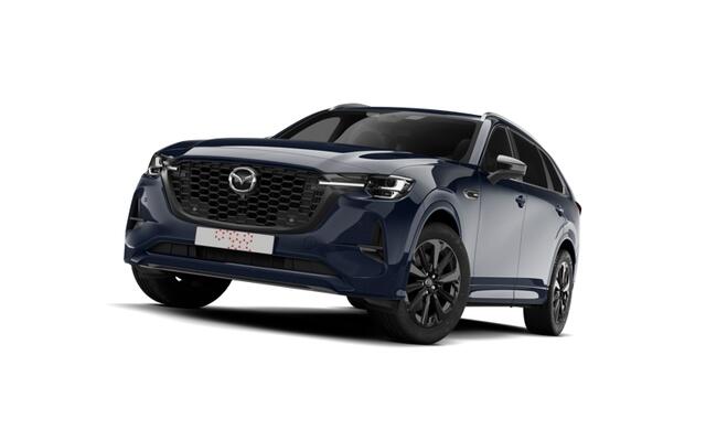 Mazda CX-80 Homura Plus - Tan Nappa Leder Captain Seat Pack | 12,3-inch TFT-kleurendisplay met bediening via centrale HMI Commander, touchscreen (voor Apple CarPlay / Android Auto(TM)) of voice control | 12,3-inch digitale meterset | 20-inch lichtmetalen velgen, Blac