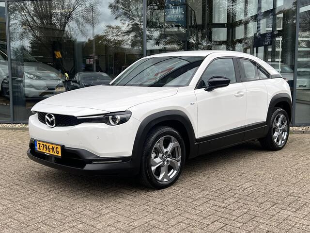 Mazda MX-30 e-SkyActiv EV 145 Prime-line 36 kWh AUTOMAAT | PARKEERSENSOREN V+A | DODEHOEKDETECTIE | ACHTERUITRIJCAMERA | ADAPT. CRUISE CONTROL | KEYLESS | CLIMATE CONTROL | CARPLAY |