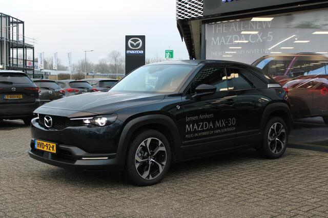 Mazda MX-30 e-SkyActiv R-EV 170 Advantage , Demovoordeel ¤ 10.190-, Adap.Cruise, Navi, Apple Carplay, Clima, Camera, PDC, HUD, Stoelverwarming, 18" LMV