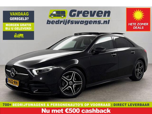 Mercedes-Benz A-KLASSE 180 AMG Pano Sfeerverl. Burmester Camera Virtual LED Memory Clima Cruise Navi PDC 18''LMV