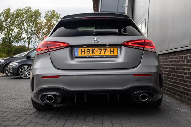 Mercedes-Benz A-KLASSE AMG 35 4MATIC 306 pk Premium Plus AMG-Pakket / Mat-Grijs/ Pano-Dak/ Burmester/ Camera/ Keyless/ Wide-Screen/ Sfeer-Verl/ Sport-Stoelen/ Stoel.Verw/ 19'' LMV