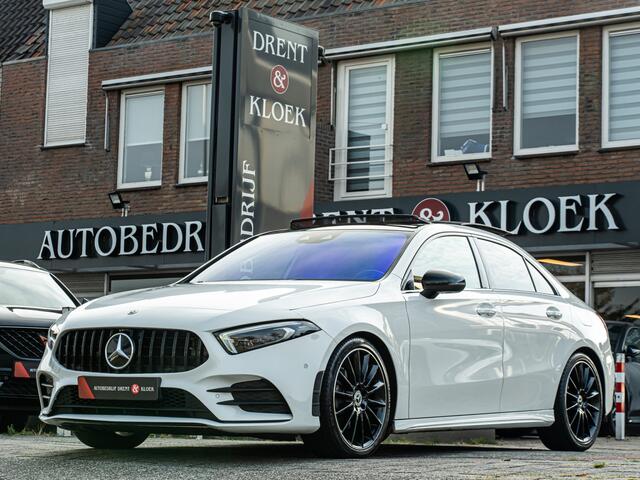 Mercedes-Benz A-KLASSE 180 Premium Plus AMG PANO MEMORY STOEL CAMERA 19 INCH WIDESCREEN NIGHT PAKKET BOMVOL!!