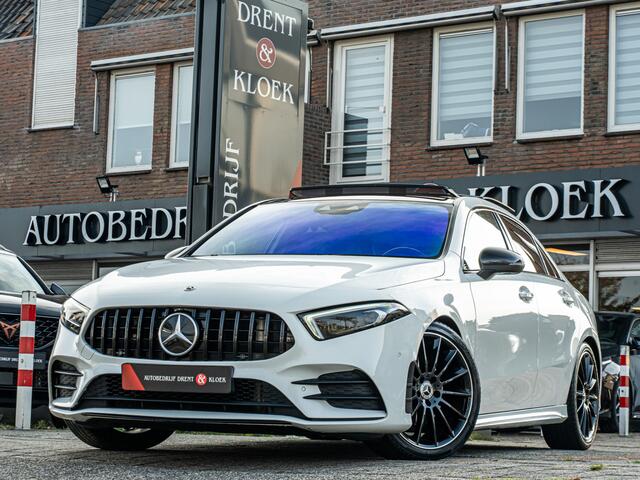 Mercedes-Benz A-KLASSE 180 Premium Plus AMG PANO MEMORY STOEL CAMERA 19 INCH WIDESCREEN NIGHT PAKKET BOMVOL!!