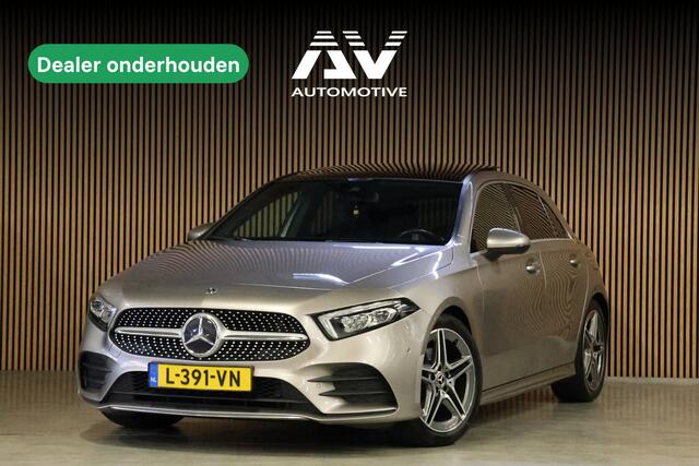 Mercedes-Benz A-KLASSE A 180 d AMG pakket | Panorama dak | Burmester | Widescreen | Apple Carplay | Sfeerverlichting | Stoelverwarming | Alcantara | 360 PDC | Volledig onderhouden | Nieuwe Distributieriem