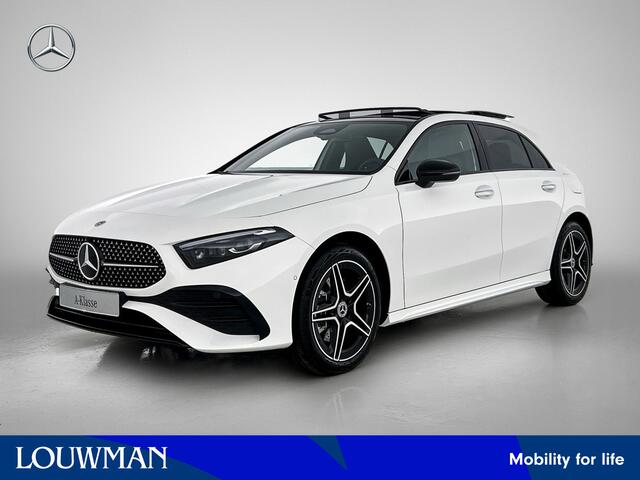Mercedes-Benz A-KLASSE 250 e Business Solution AMG | Nightpakket | Panoramaschuifdak | Multibeam LED | Stoelverwarming voor | Smartphone Integratie | Sfeerverlichting | KEYLESS GO |