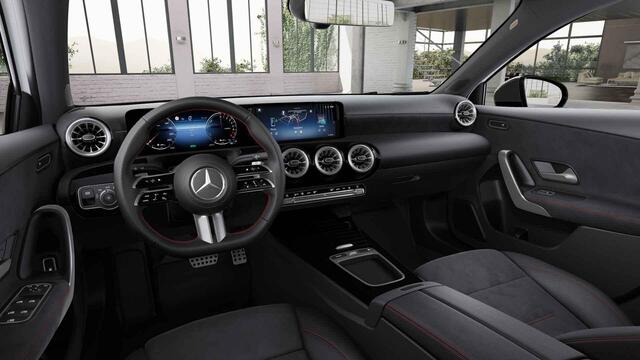 Mercedes-Benz A-KLASSE 250e Business Solution AMG | Panoramaschuifdak | Stoelverwarming | Achteruitrijcamera | Nightpakket | 19 inch AMG-velgen |