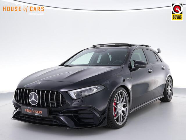 Mercedes-Benz A-KLASSE 45S AMG 485 pk 4MATIC+ Premium Plus |dealer onderhouden|Brabus verlagingsset|Milltek downpipe|schaalstoelen|panoramadak|Burmester|Aero pakket|memory|K&N luchtfilter|