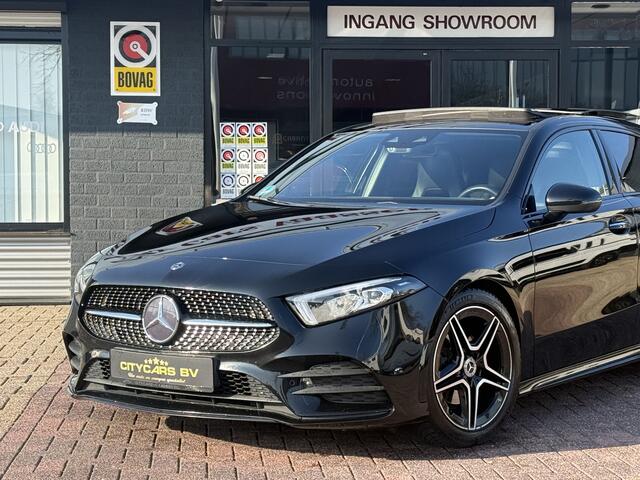 Mercedes-Benz A-KLASSE 200 AMG-Line Launch Edition Premium automaat pano navi climate tcr cruise ctr leder lmv 18 inch keyless-go dealer OH