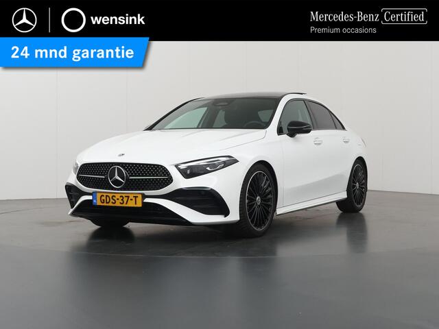 Mercedes-Benz A-KLASSE Limousine 180 Star Edition AMG Panoramadak | Night-pakket | 19" AMG velgen | Sfeerverlichting | Stoelverwarming | Multibeam led koplampen