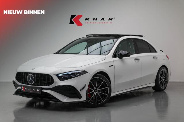 Mercedes-Benz A-KLASSE AMG 35 4MATIC |Bomvoll!|Pano|Kuipstoelen|360Camera|HUD|Memory|ACC|Dodehoek|