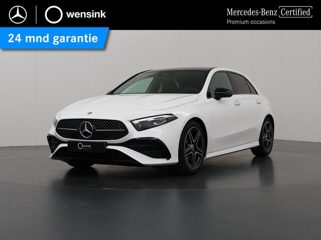 Mercedes-Benz A-KLASSE 180 Star Edition AMG Line | Nightpakket | Achteruitrijcamera | MULTIBEAM LED | Sfeerverlichting | Panoramaschuifdak | Sfeerverlichting