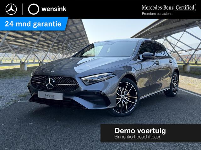Mercedes-Benz A-KLASSE 250e Business Solution AMG | Night | AMG-line plus | Panoramadak | Head-up display | Memory stoelen | 360 camera | Sfeerverlichting | Multibeam LED |