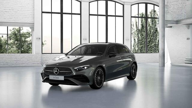Mercedes-Benz A-KLASSE 250 e Business Solution AMG | AMG Plus Pakket | Night Pakket | Trekhaak | Panoramadak | Burmester Surround Sound | 360° Camera | Head-up Display | Dodehoekassistent | MULTIBEAM LED Koplampen | Elektrisch Verstelbare Stoelen + Memory | Stoelverwarming | Sf