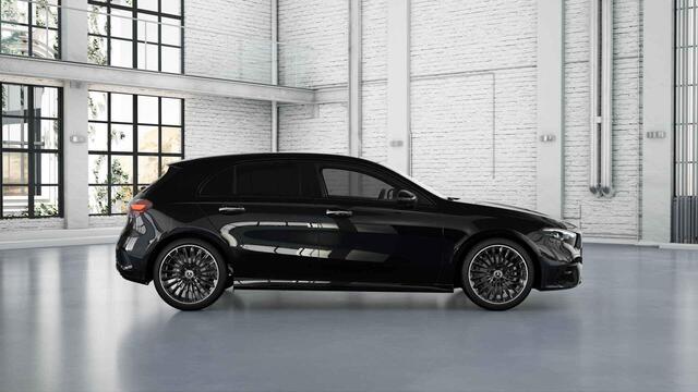 Mercedes-Benz A-KLASSE 180 Business Solution AMG | Panoramaschuifdak | Night | Premium Plus pakket | Dodehoekassistent | Head-up display | 19-inch Zwarte AMG Velgen |