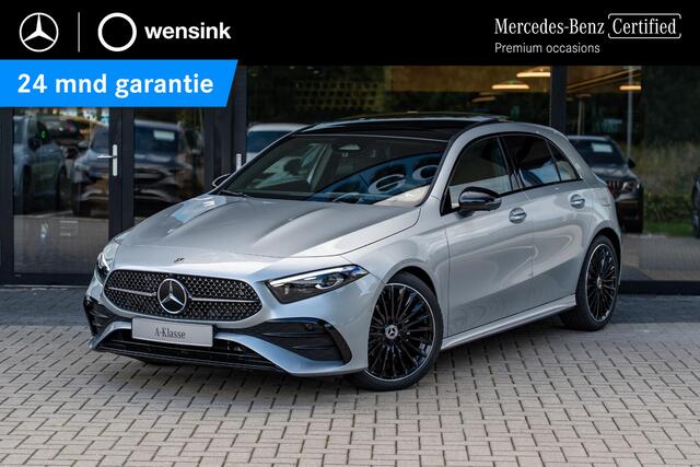 Mercedes-Benz A-KLASSE 180 Business Solution AMG | Panoramaschuifdak | Premium Plus | Head-Up | MULTIBEAM LED | Dodehoekassistent | 19 inch AMG-velgen |