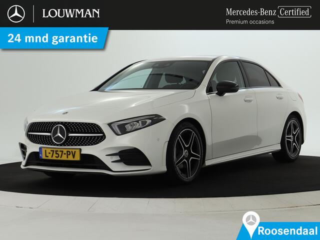 Mercedes-Benz A-KLASSE 180 AMG Nightpakket Limousine | Sfeerverlichting | Stoelverwarming | Parkeerpakket met Camera | LED | DAB | Inclusief 24 maanden Mercedes-Benz Certified garantie voor Europa.