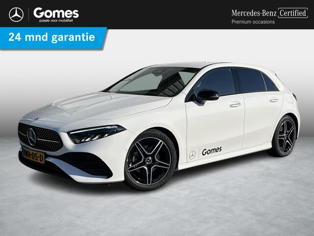 Mercedes-Benz A-KLASSE 180 Star Edition AMG | Night Pakket | Dodehoekassistent | Donkergetint Glas Achter | Sfeerverlichting | Stoelverwarming | Parkeersensoren | Achteruitrijcamera | Elektrisch Inklapbare Buitenspiegels