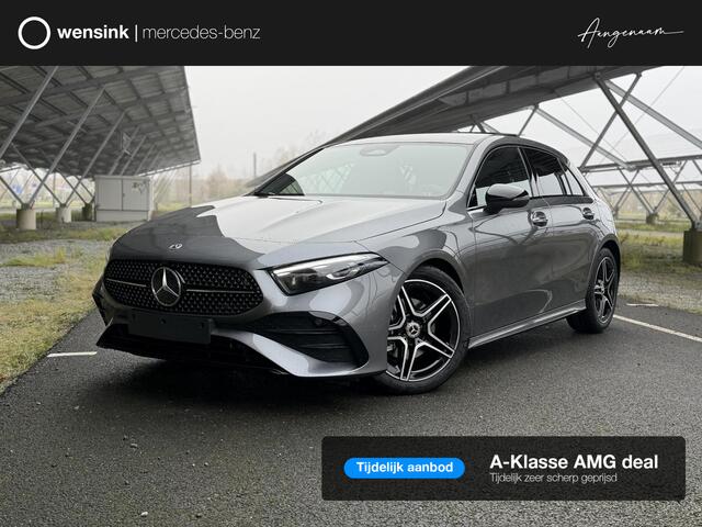Mercedes-Benz A-KLASSE 180 Business Solution AMG | Night | Panoramaschuifdak | Sfeerverlichting | Achteruitrijcamera | MULTIBEAM LED | Stoelverwarming |