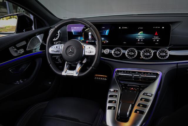 Mercedes-Benz AMG-GT 4-Door Coupe AMG 63 4MATIC+ | ADAPTIVE CRUISE | ACHTERASBESTURING | PANORAMADAK | STOELVERWARMING & VERKOELING | MASSAGE | 360 CAMERA | MEMORY SEATS | SFEERVERLICHTING |