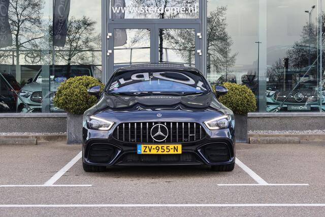 Mercedes-Benz AMG-GT 4-Door Coupe AMG 53 4MATIC+ Premium Plus I Performance stoelen I Achteras besturing I Luchtvering I Schuifdak I 360 camera I Distronic I Burmester I Head-up I Carbon pakket I I Nederlandse auto I 4 zitter I 1e eigenaar I Bruin leder I BTW auto I