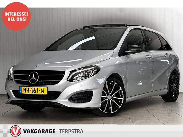 Mercedes-Benz B-KLASSE 180 Ambition/ Trekhaak/ Panorama-Dak/ Panorma-Dak/ 18'' LMV/ LED Koplampen/ LEDER/ Stoelverw./ Keyless-GO/ Navi/ Airco/ Cruise/ Elek. pakket/ Bluetooth/ Multi. LEDER. Stuur/ PDC V+A/ Extra getint glas.
