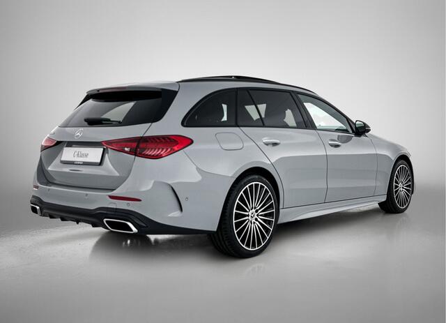 Mercedes-Benz C-KLASSE Estate 300 e Business Solution AMG | Nightpakket | Comfortpakket Plus | Middenconsole metaalstructuur | Trekhaak | Voorstoelen met Memory | Parkeerpakket met 360°-camera |