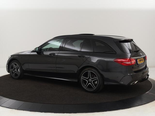 Mercedes-Benz C-KLASSE Estate 300 e Business Solution AMG Limited | Panoramadak | Trekhaak | Cruise Control | 360 Camera | Stoelverwarming | Carplay | Sfeerverlichting | PHEV | Elektrische Achterklep